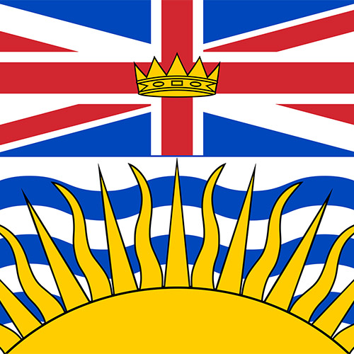 Square Flag of British Columbia