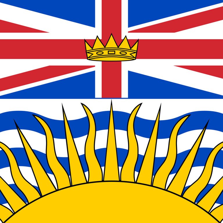 Square Flag of British Columbia
