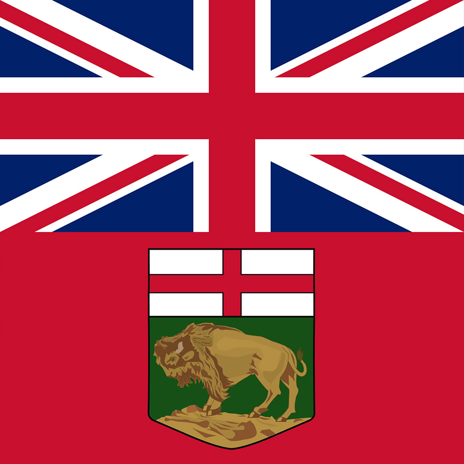 Square Flag of Manitoba