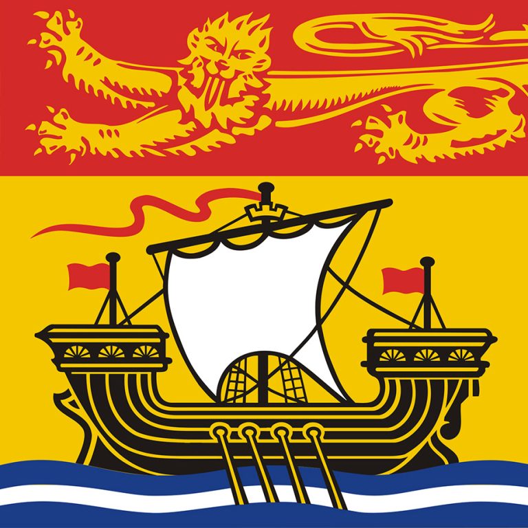 Square Flag of New Brunswick