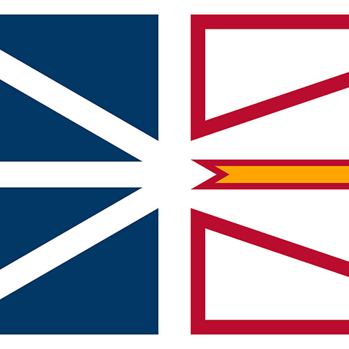 Square Flag of Newfoundland and Labrador