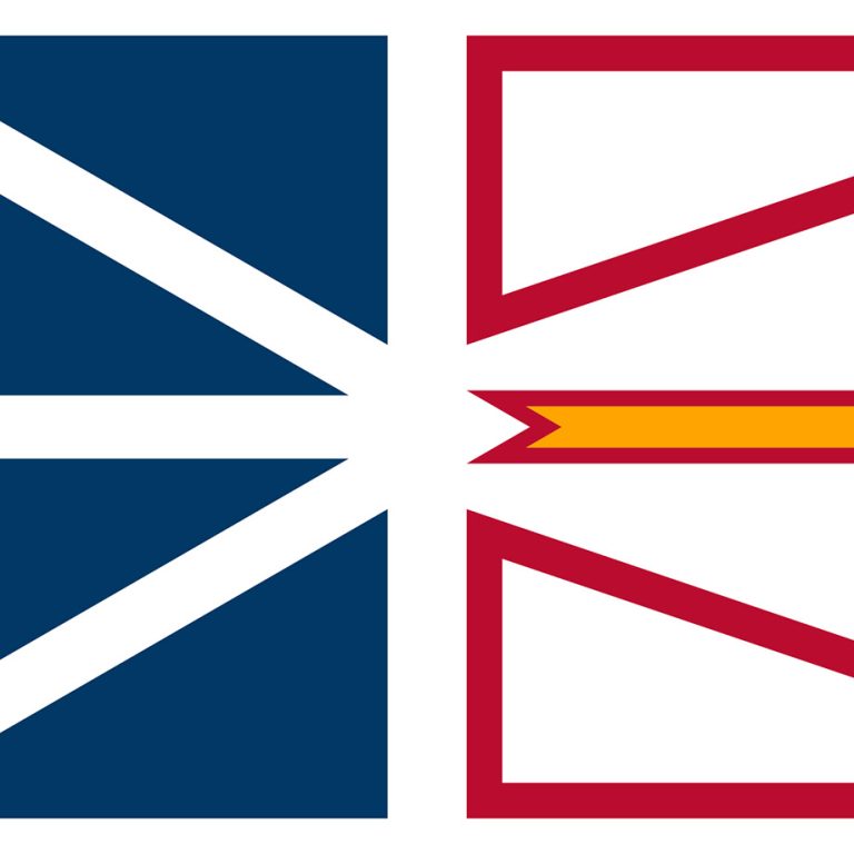 Square Flag of Newfoundland and Labrador