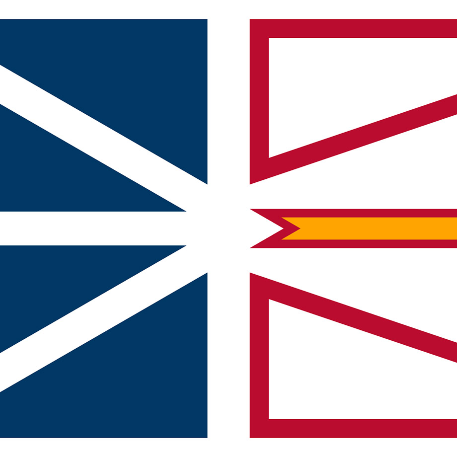 Square Flag of Newfoundland and Labrador
