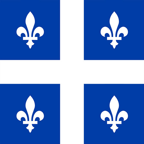 Square Flag of Quebec