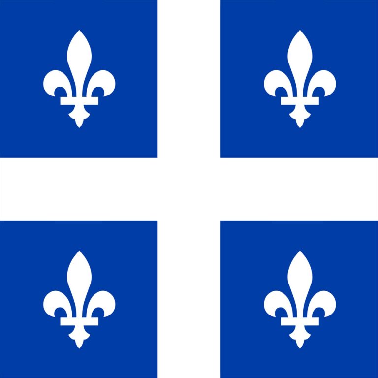 Square Flag of Quebec