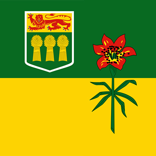 Square Flag of Saskatchewan