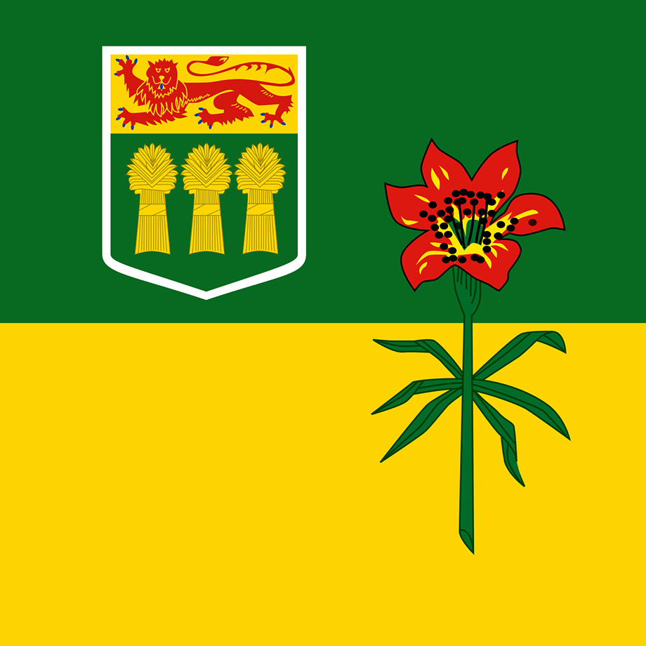 Square Flag of Saskatchewan
